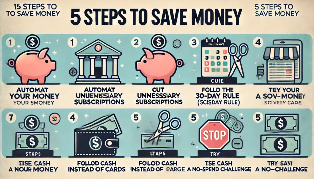 5 Steps to Save Money