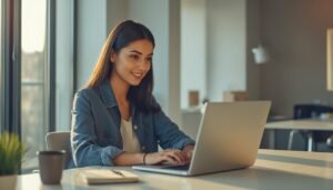 Best free AI tools for students in India 2026 showing laptop with AI applications