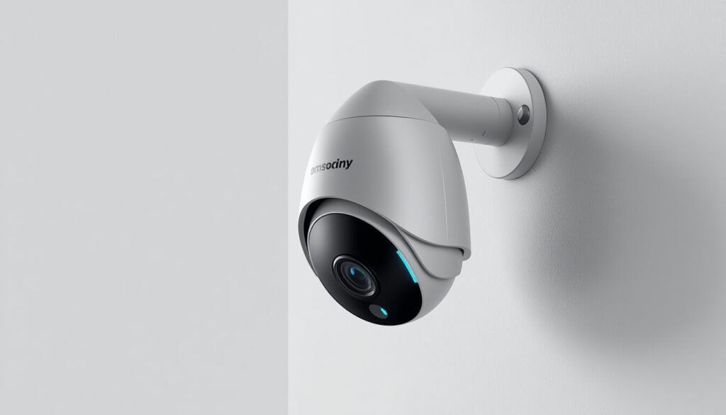 Smart home security camera with night vision and motion detection on wall mount India 2026